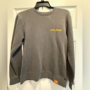Incubus 2025 my morning view tour - Charcoal Crewneck Sweatshirt size S new